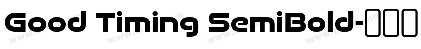 Good Timing SemiBold字体转换
